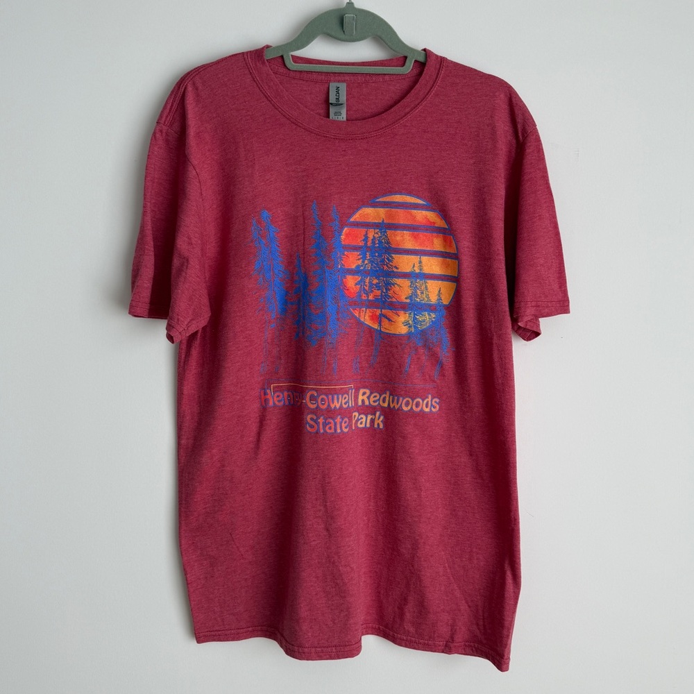 Men’s Red Henry Cowell Redwoods State Park Graphic Tee